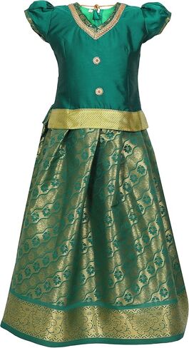 Ashwini Girls Indian Ethinic Pattu Pavadai in Kuwait