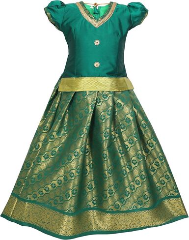 Ashwini Girls Indian Ethinic Pattu Pavadai in Kuwait