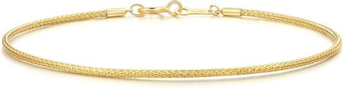 CHOW SANG SANG 18K Yellow Solid Gold Minimalist Simple Bangle for Women 92817K | 7 (Wrist Size:14.5-15.5 CM) in Saudi Arabia