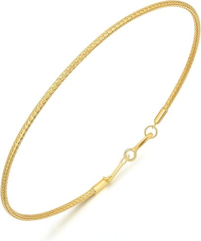 CHOW SANG SANG 18K Yellow Solid Gold Minimalist Simple Bangle for Women 92817K | 7 (Wrist Size:14.5-15.5 CM) in Saudi Arabia