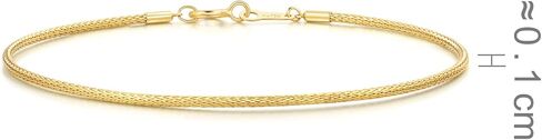 CHOW SANG SANG 18K Yellow Solid Gold Minimalist Simple Bangle for Women 92817K | 7 (Wrist Size:14.5-15.5 CM) in Saudi Arabia