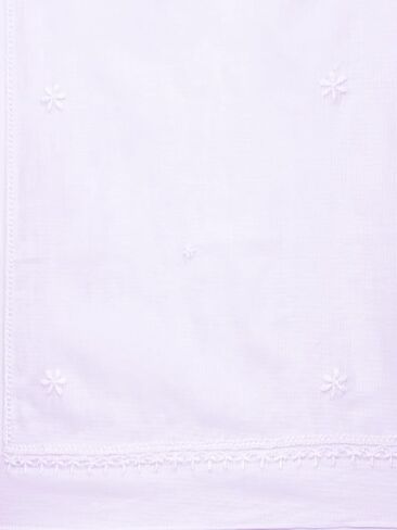 Ada Indian Hand Embroidered Chikankari Cotton Blend Dupatta Stole Scarf for Women A511111 White in Saudi Arabia