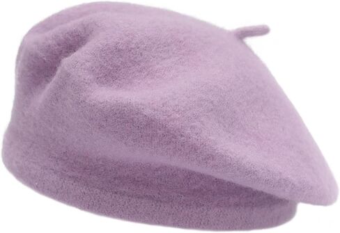 ZLYC Wool Kids Beret Hat Girls Solid Color Artist French Beret Cap in Saudi Arabia