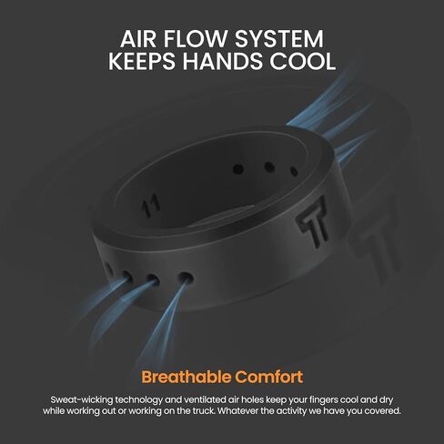 Tuff Rings Solid Silicone Ring Breathable Rubber Wedding Rings for Men, Lifetime Coverage, Unique Design, Comfort Fit Ring in Saudi Arabia
