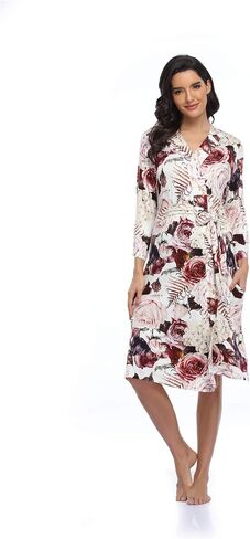 Women's Floral Maternity Robe/Labor and Delivery Robe for Hospital Robe/Nursing Pregnancy Robe Sleepwear in Saudi Arabia