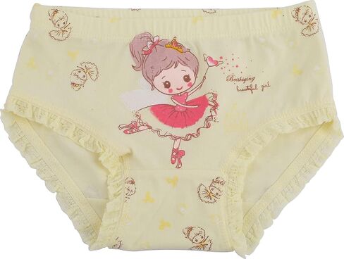 ZHTEAPR Little Kids Girls Underwear Toddler Soft Cotton Boxer Briefs Panties Cute Pattern Boyshorts (2-11years) in Kuwait