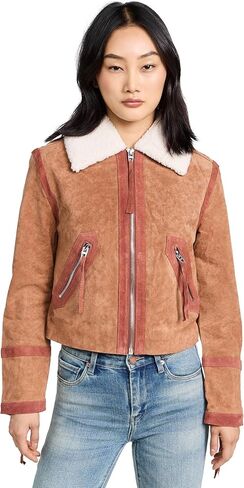 جاكيت BLANKNYC نسائي من الجلد بصلصة الكراميل in Kuwait