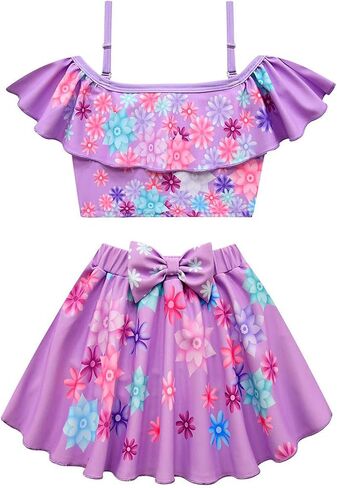 Akokvlar فتاة قطعتين ملابس السباحة الطباعة الرقمية ثوب السباحة Tankinis in Kuwait