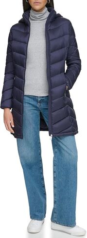 Calvin Klein Women's Light-Weight Hooded Puffer Jacket in Saudi Arabia