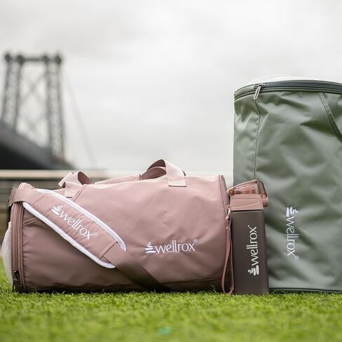 حقيبة WELLROX Duffel، حقيبة الصالة الرياضية، حقيبة الصالة الرياضية للنساء، حقيبة الصالة الرياضية للنساء، حقائب الصالة الرياضية النسائية، حقيبة التمرين، حقيبة حمل الصالة الرياضية، حقيبة الصالة الرياضية مع حجرة الأحذية للنساء (ROSE) in Kuwait