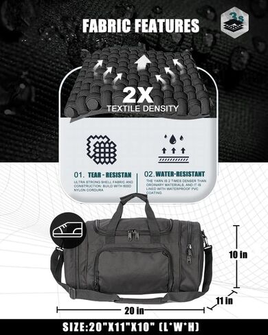 Miramrax Gym Bag Duffle Bags for Men Women with Shoes Compartment Sport Weekend Travel Overnight Carry On Bag for Tactical Military Travel Work Out Bags (2.0 Green) in Kuwait