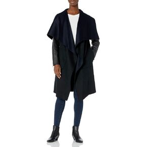 BCBGMAXAZRIA Women's Long Draped Coat