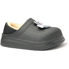 REDVOLUTION Unisex Kid's Cute Clog with Fur Lining Toddler Boys Girls Clog