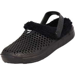 NORTY Childrens Unisex Boy's Girl's Comfortable Lightweight EVA Garden Clog Shoe with Microfleece Lining