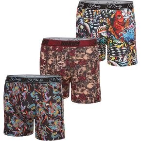 ED HARDY Men's Athletic Underwear 3, 4, or 5 Pack Moisture Wicking Performance Boxer Briefs for Men in Saudi Arabia
