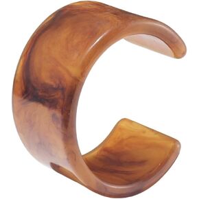 Pingyongchang Bangle Cuff Bracelets Chunky Bracelets for Women Colorful Irregular Resin Acetate Wristbands Retro Wide Geometric Transparent Bracelet Best Christmas Birthday Gifts in Saudi Arabia