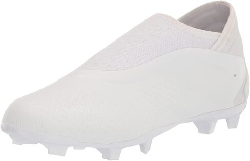 adidas Unisex Predator Accuracy.3 Firm Ground Soccer Shoe, White/White/Black (Laceless), 6.5 US Men in Saudi Arabia