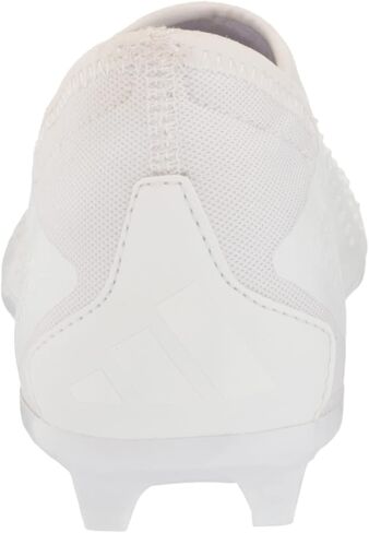 adidas Unisex Predator Accuracy.3 Firm Ground Soccer Shoe, White/White/Black (Laceless), 6.5 US Men in Saudi Arabia