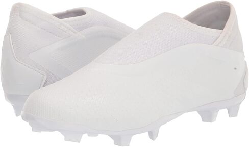 adidas Unisex Predator Accuracy.3 Firm Ground Soccer Shoe, White/White/Black (Laceless), 6.5 US Men in Saudi Arabia