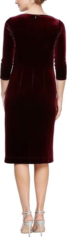 Alex Evenings Women's Short Velvet Cocktail Dress with Beading Detail (Reg Petite) in Saudi Arabia