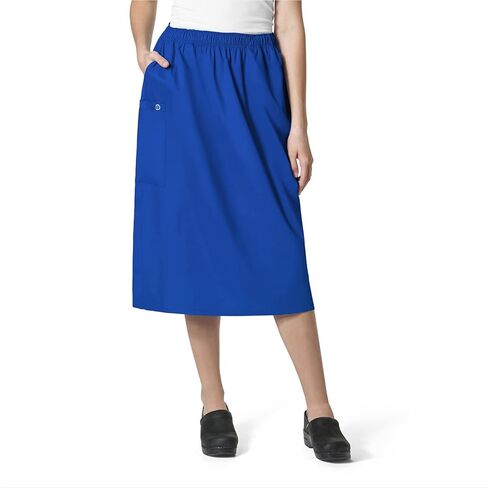 WonderWink WonderWORK Women’s Pull-On Cargo Skirt — Royal, Small in Saudi Arabia