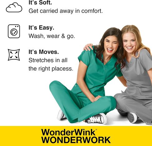 WonderWink WonderWORK Women’s Pull-On Cargo Skirt — Royal, Small in Saudi Arabia