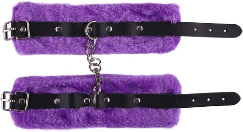 Fluffy Handcuff Bracelet Soft Plush Leg Cuff Wrist Adjustable Binding Cuff Bracelets Cosplay Yoga Jewelry for Women Men Lover Couple in Saudi Arabia