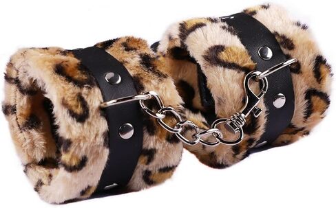 Fluffy Handcuff Bracelet Soft Plush Leg Cuff Wrist Adjustable Binding Cuff Bracelets Cosplay Yoga Jewelry for Women Men Lover Couple in Saudi Arabia