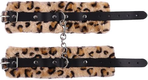 Fluffy Handcuff Bracelet Soft Plush Leg Cuff Wrist Adjustable Binding Cuff Bracelets Cosplay Yoga Jewelry for Women Men Lover Couple in Saudi Arabia