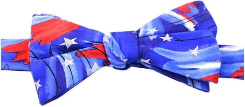 Jerry Garcia Men's U.S.A. Patriotic 4th of July Red White Blue Pre-Tied Banded Bow Tie in Saudi Arabia