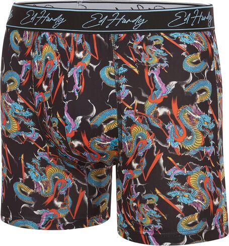 ED HARDY Men's Athletic Underwear 3, 4, or 5 Pack Moisture Wicking Performance Boxer Briefs for Men in Kuwait