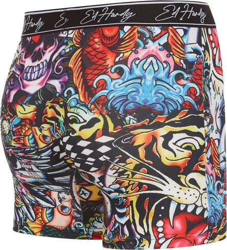 ED HARDY Men's Athletic Underwear 3, 4, or 5 Pack Moisture Wicking Performance Boxer Briefs for Men in Kuwait