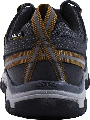 KEEN Men's Targhee 3 Low Height Waterproof Hiking Shoes, Steel Grey/Golden Brown, 14 Wide in Saudi Arabia