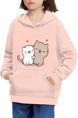 DISNIMO Cute Hoodies for Kids Boys Girls Youth, Long Sleeve Sweatshirt Pullover with Pocket 6-16 Years in Saudi Arabia
