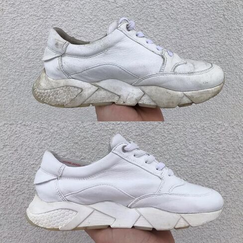 Hoffco Sneaker Cleaner with Scrub Brush - Foam Shoe Cleaner 6oz in Kuwait