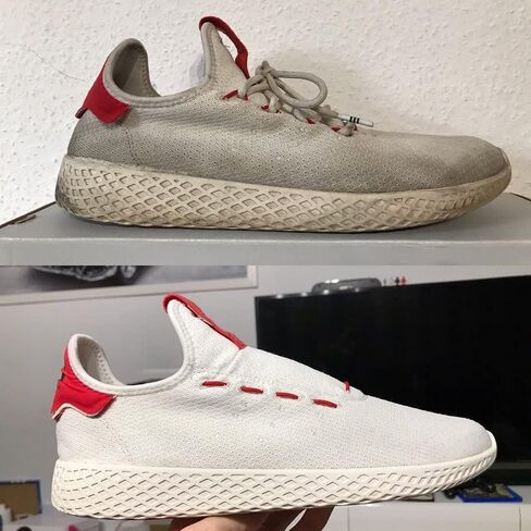 Hoffco Sneaker Cleaner with Scrub Brush - Foam Shoe Cleaner 6oz in Kuwait