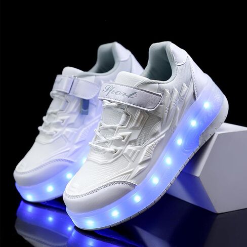 Pairobin Kids Roller Skates - Roller Skate Shoes - Sneakers 2-in-1 Roller Shoes Suitable for Outdoor Sports Start The Adventure and Freedom Journey and Enjoy The Fun of Childhood in Saudi Arabia