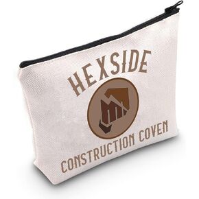 MEIKIUP The Owl House Inspired Gift The Owl House Characters Makeup Bag The Owl House Fan Gift Hexside School of Magic and Demonics The Owl House Coven (owl tote bag)