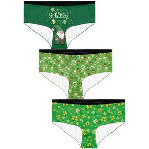 Xhuibop Women Panties Cotton Underwear for Women Seamless Hipster Briefs 3 Pack