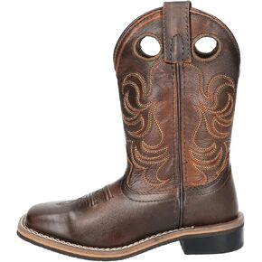 Smoky Mountain Boots | Landry Series | Youth Western Boot | Square Toe | Genuine Leather | Rubber Sole & Block Heel | Leather Foot & Man-Made Lining in Kuwait