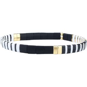 KELITCH New Miyuki Tila Bead Bracelets Charm Stretch Bracelets Stackable Wrap Bracelets for Women Jewelry
