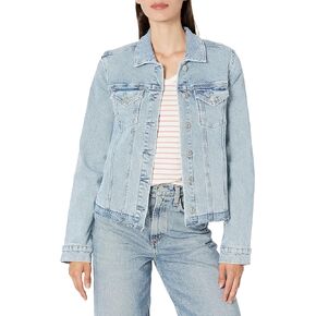 PAIGE Women's Rowan Jacket Half Let Down Hem in Leela Distressed