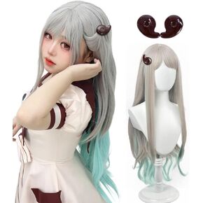 C-ZOFEK Nene Yashiro Cosplay Wig with Hair Clips for Anime Costume Daily