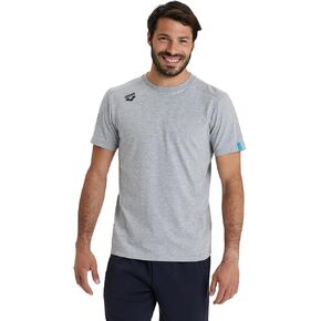 ARENA Team Unisex Panel Cotton T-Shirt Short Sleeve Crew Neck Regular Fit Workout Top Men's and Women's Active Tee in Saudi Arabia