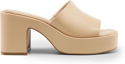 DREAM PAIRS High Chunky Platform Heels for Women Fashion Comfort Slip on Square Open Toe Block Heel Sandals in Kuwait