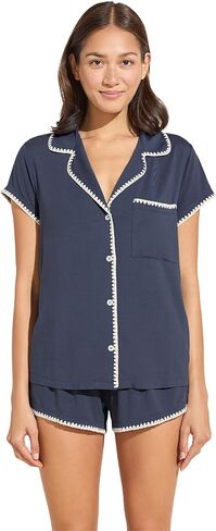 Eberjey Women's The Frida Whip Stitch Short Pajama Set in Saudi Arabia