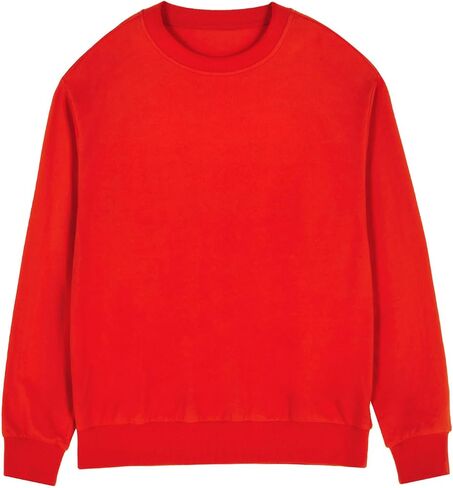 سويت شيرت CRFANSHIRT للرجال والنساء، بلوفر للبالغين، رقبة دائرية من الصوف، ماص للرطوبة بشكل منتظم in Kuwait