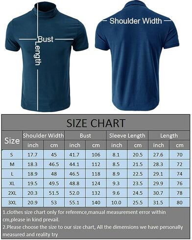 تي شيرت Viwedo رجالي بياقة مدورة وأكمام قصيرة وقميص داخلي بقصة ضيقة in Kuwait