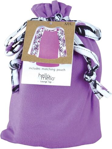 DM Merchandising Inc. Hello Mello Trendy Womens Loungewear Tops, Long Sleeve with Tote Bag (Small (4-8), Best Rest) in Saudi Arabia