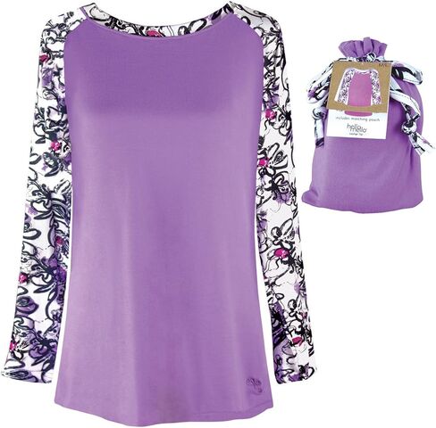 DM Merchandising Inc. Hello Mello Trendy Womens Loungewear Tops, Long Sleeve with Tote Bag (Small (4-8), Best Rest) in Saudi Arabia